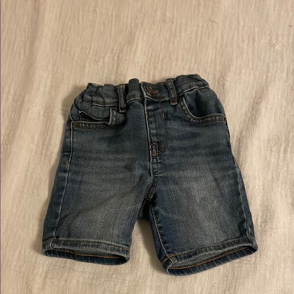 The Children's Place Blue Denim Shorts Elastic Waist